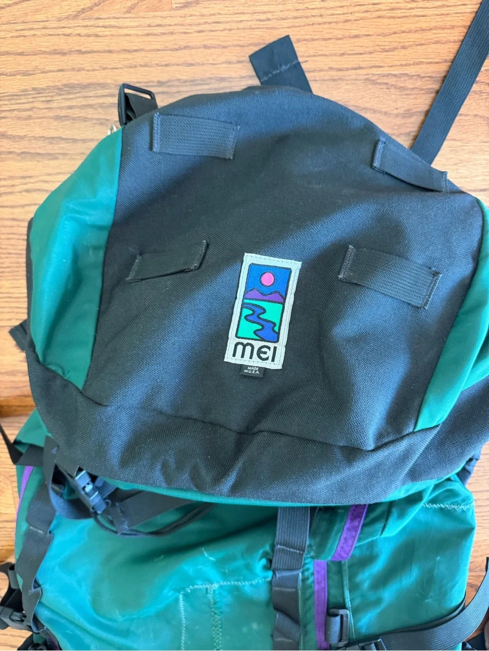 MEI Vintage Made in USA Hiking Outdoors Backpack with Daypack XL